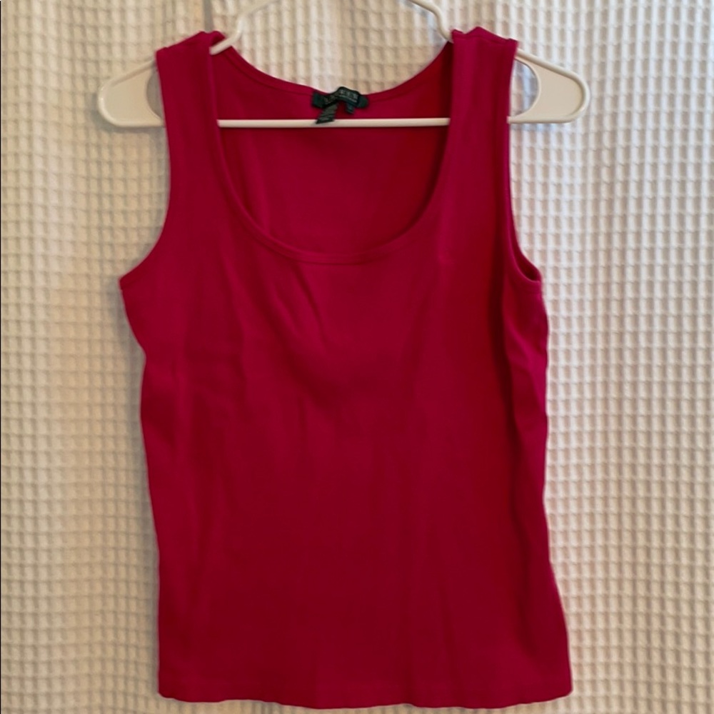 Lauren - Ralph Lauren hot pink tank size Large
